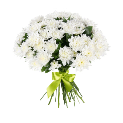 Букет «Белый ангел» – скульптурная чистота белых хризантем Абаза Республика Хакасия