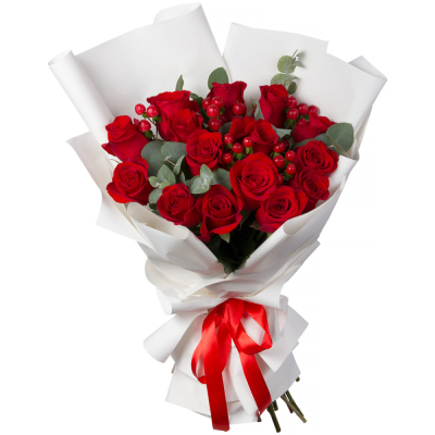 Букет «История любви» – 15 красных роз для вашей прекрасной истории Абаза Республика Хакасия