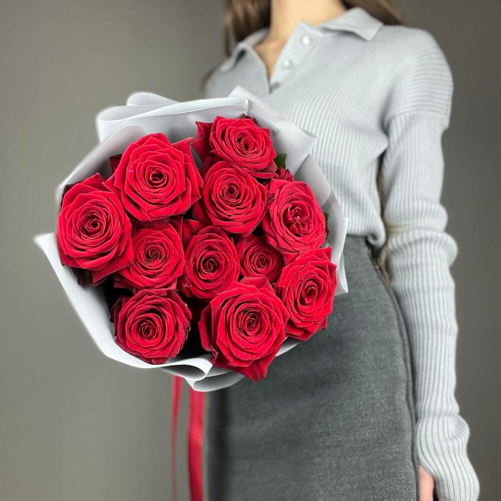 Букет «Красный бархат» – роскошь эквадорских роз Абаза Республика Хакасия