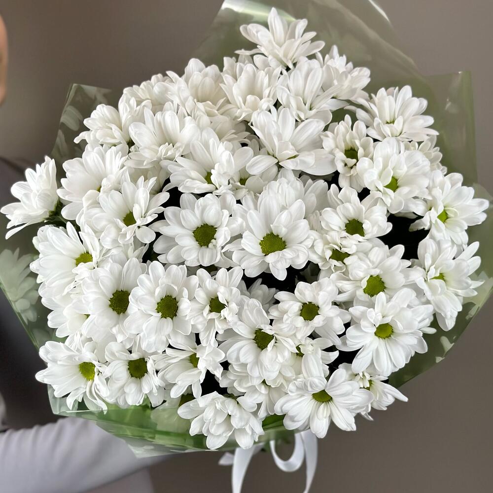 Букет «Мечты о лете» – свежесть белых хризантем Абаза Республика Хакасия