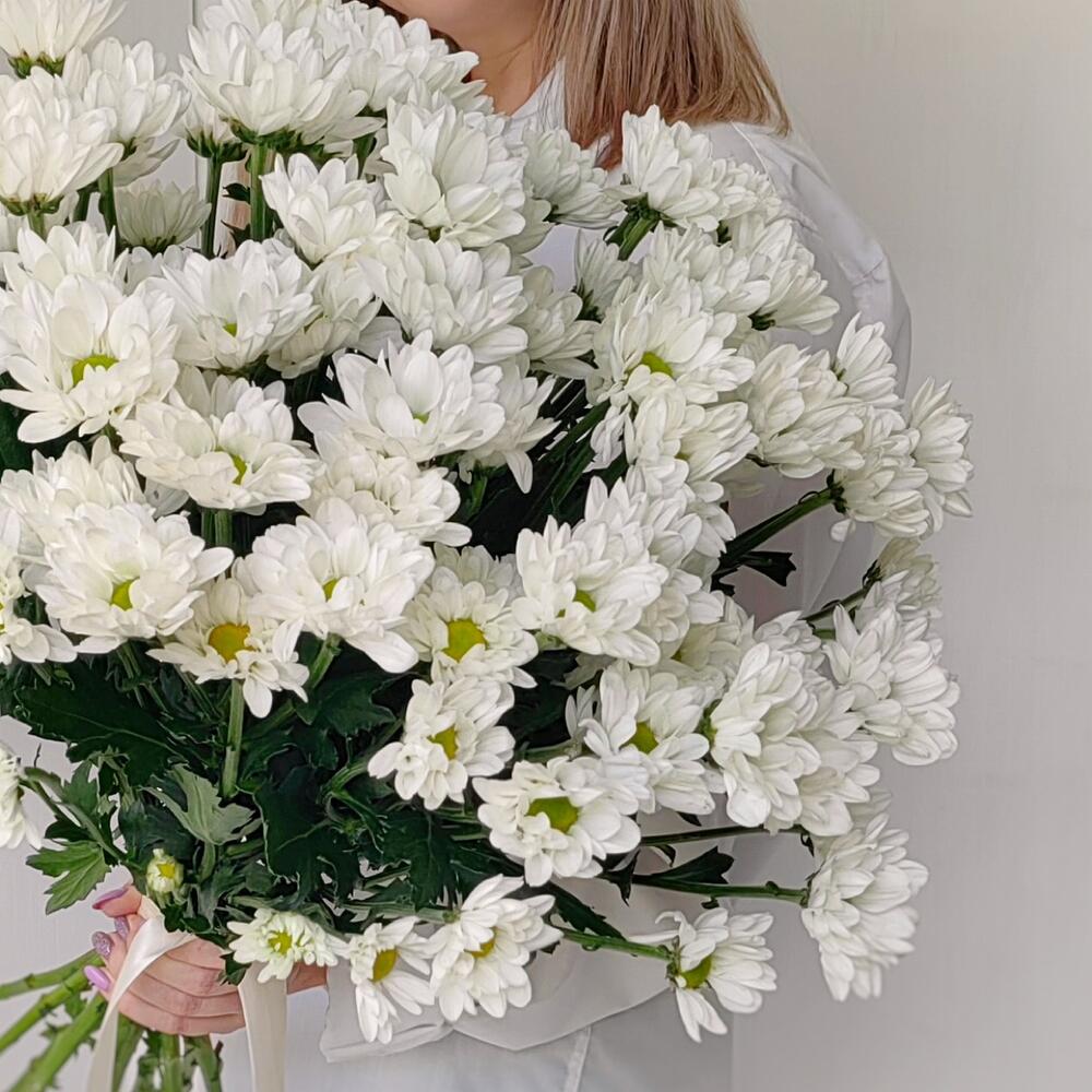 Букет «Ромашка» — свежесть белых хризантем в деревенском стиле Абаза Республика Хакасия