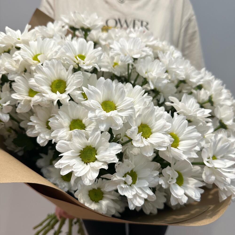Букет «Летняя свежесть» – дыхание лета в белых хризантемах Абаза Республика Хакасия