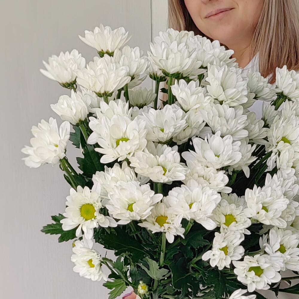 Букет «Ромашка» — свежесть белых хризантем в деревенском стиле Абаза Республика Хакасия