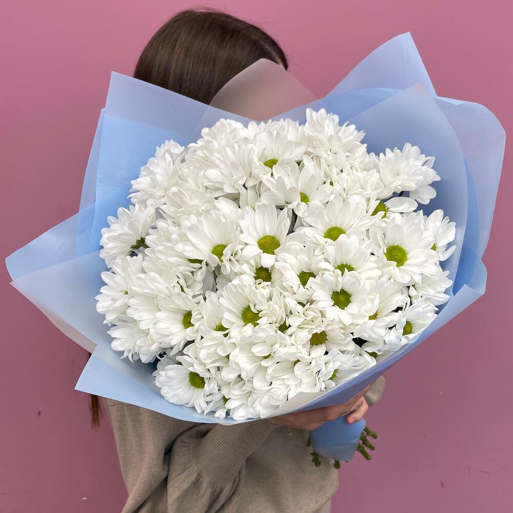 Букет «Ромашковое поле» – свежесть белых хризантем Абаза Республика Хакасия