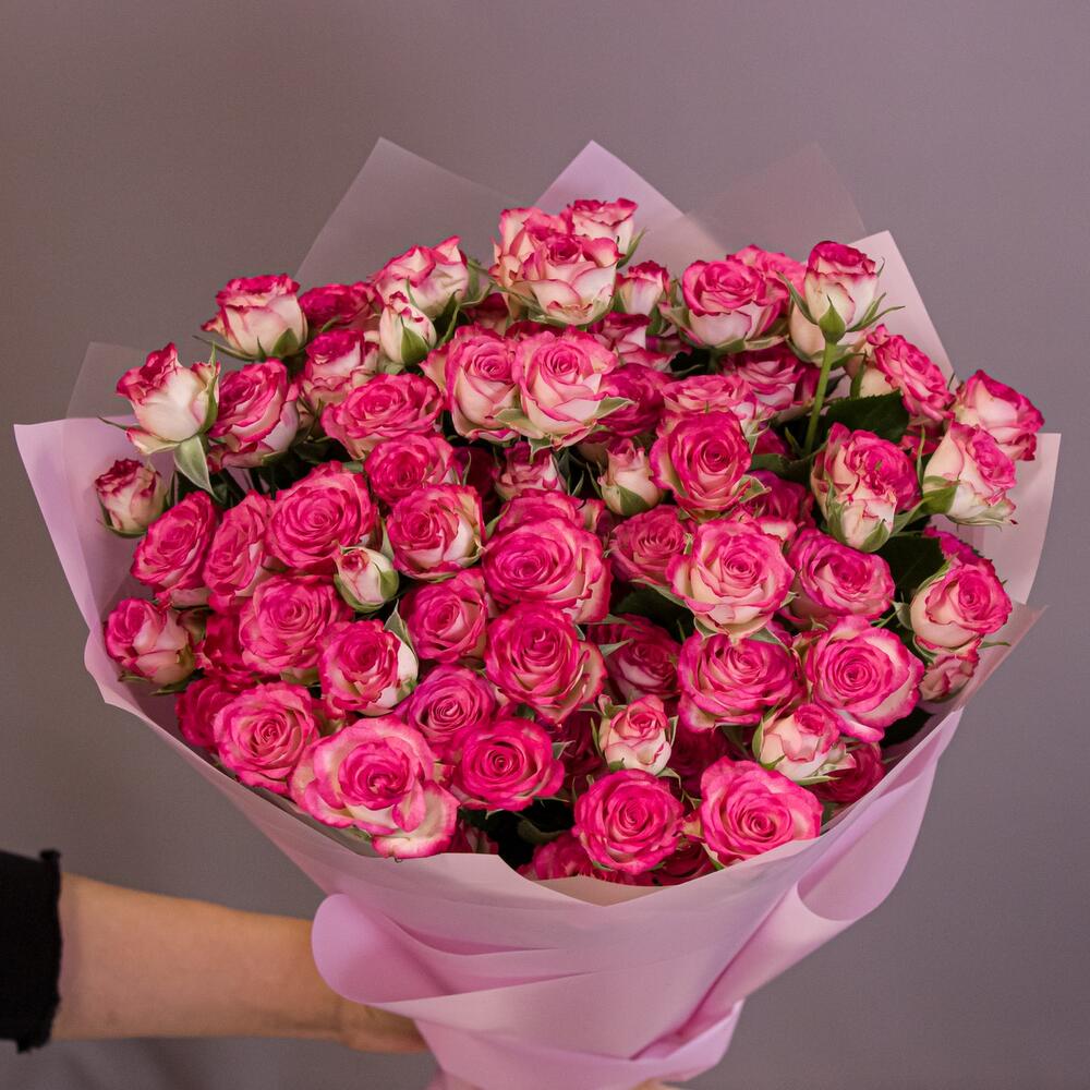 Букет «Розовый бум» – пышные кустовые розы в нежно-розовых тонах Абаза Республика Хакасия